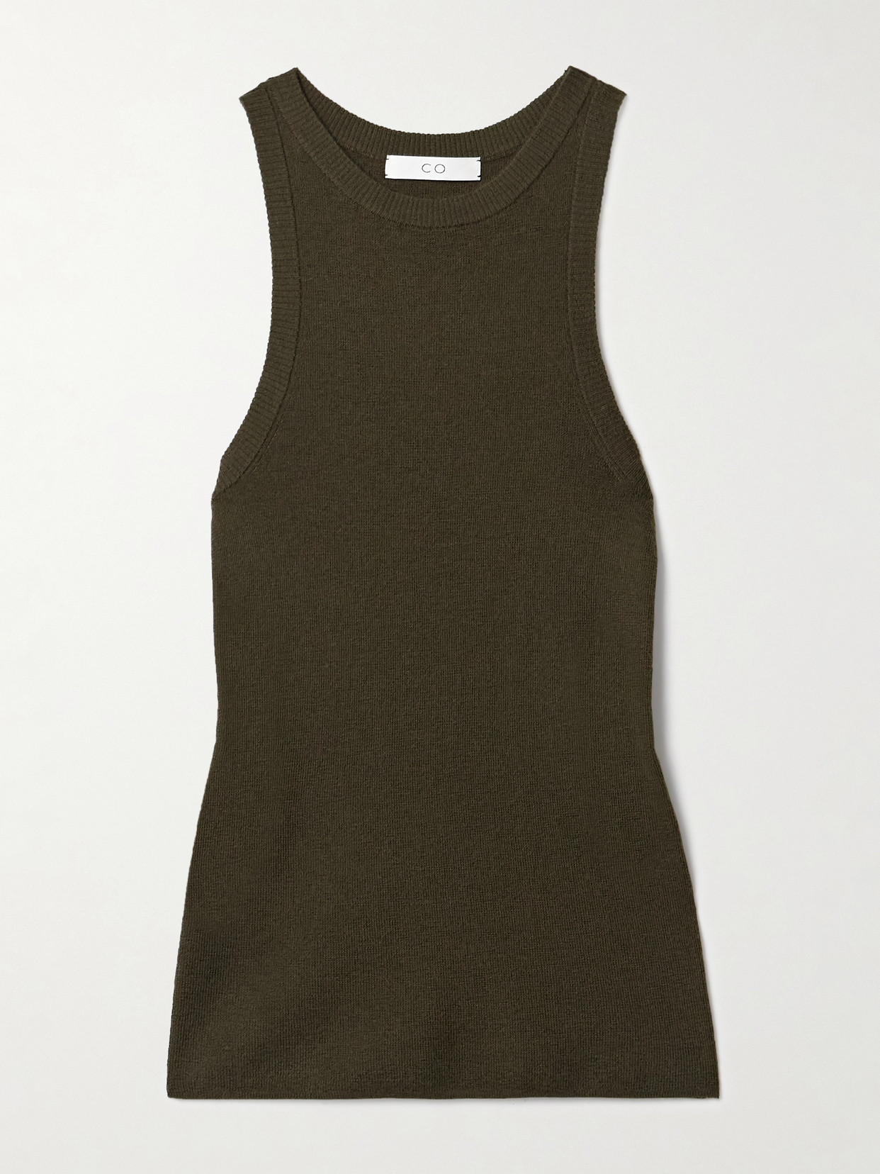 Co Cashmere Tank In Green
