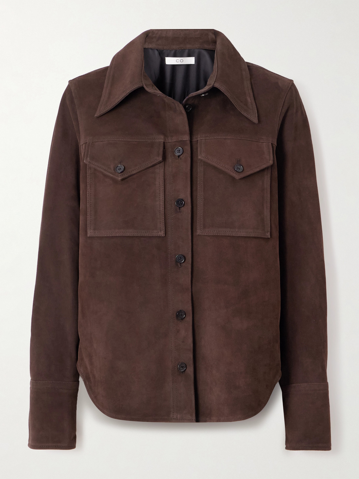 Co Suede Shirt In Brown