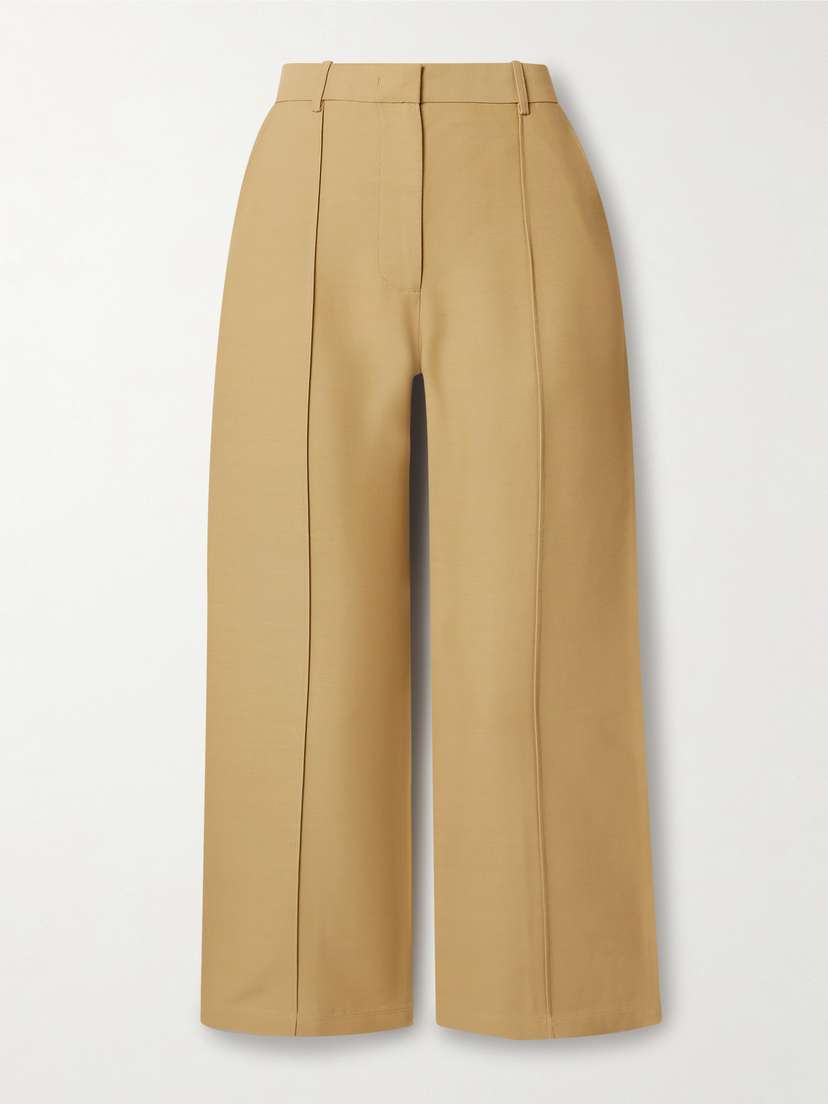 Co Cropped Woven Straight-leg Pants