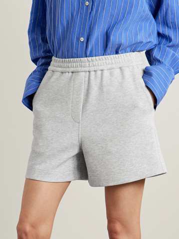 CO Cotton and TENCEL™-blend jersey shorts