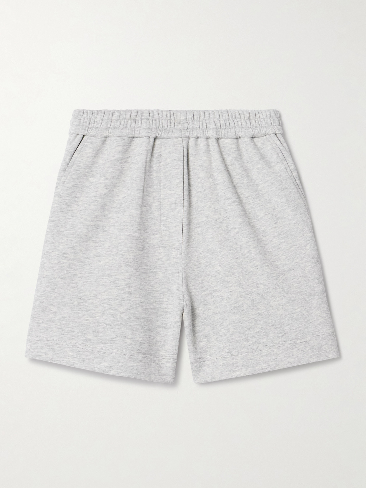 Co Tton And Tencel™-blend Jersey Shorts In Gray