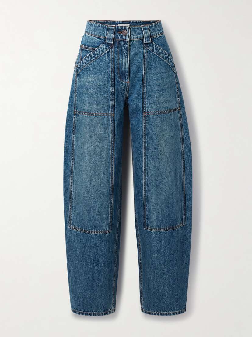 Co Paneled High-rise Barrel-leg Jeans