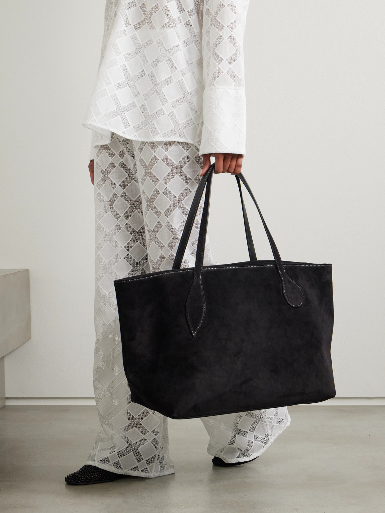 Liffner Mega Sprout Suede Tote