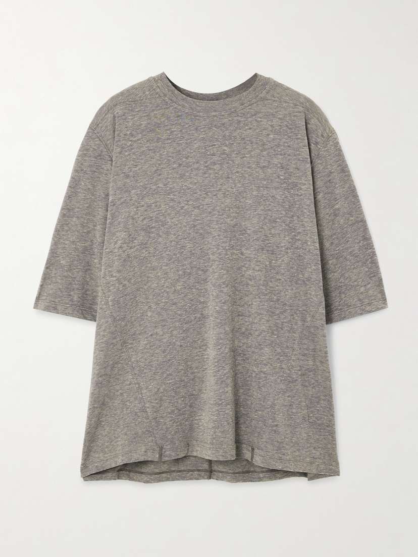 Rick Owens Walrus Paneled Cotton-jersey T-shirt