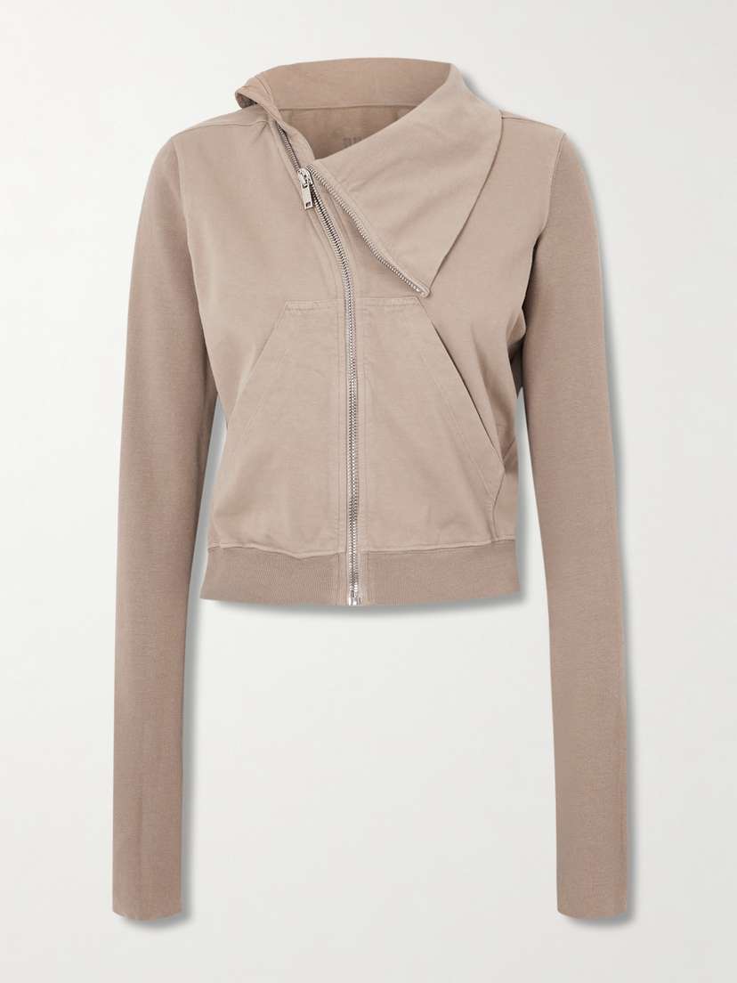 Rick Owens Cotton-jersey Zip-up Sweatshirt