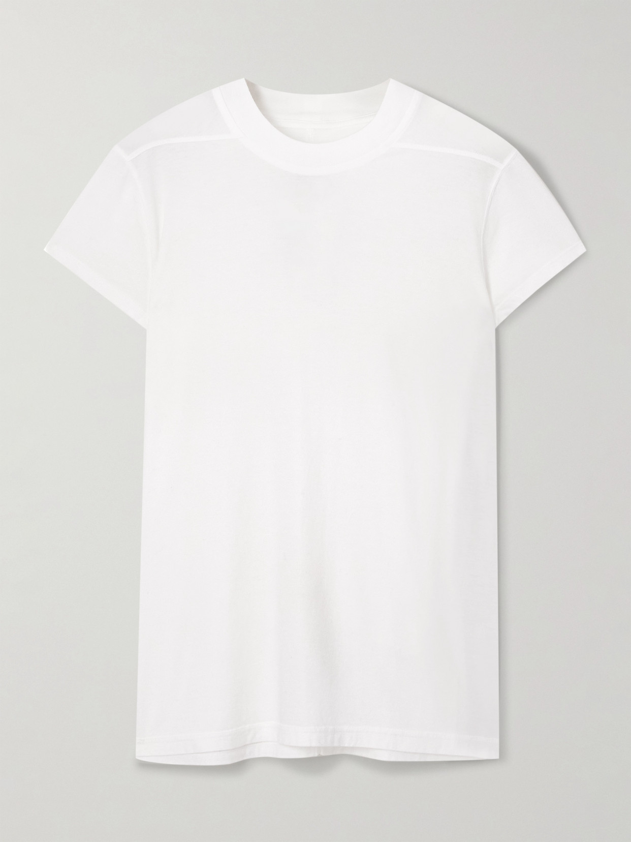 Rick Owens Cotton-jersey T-shirt In White