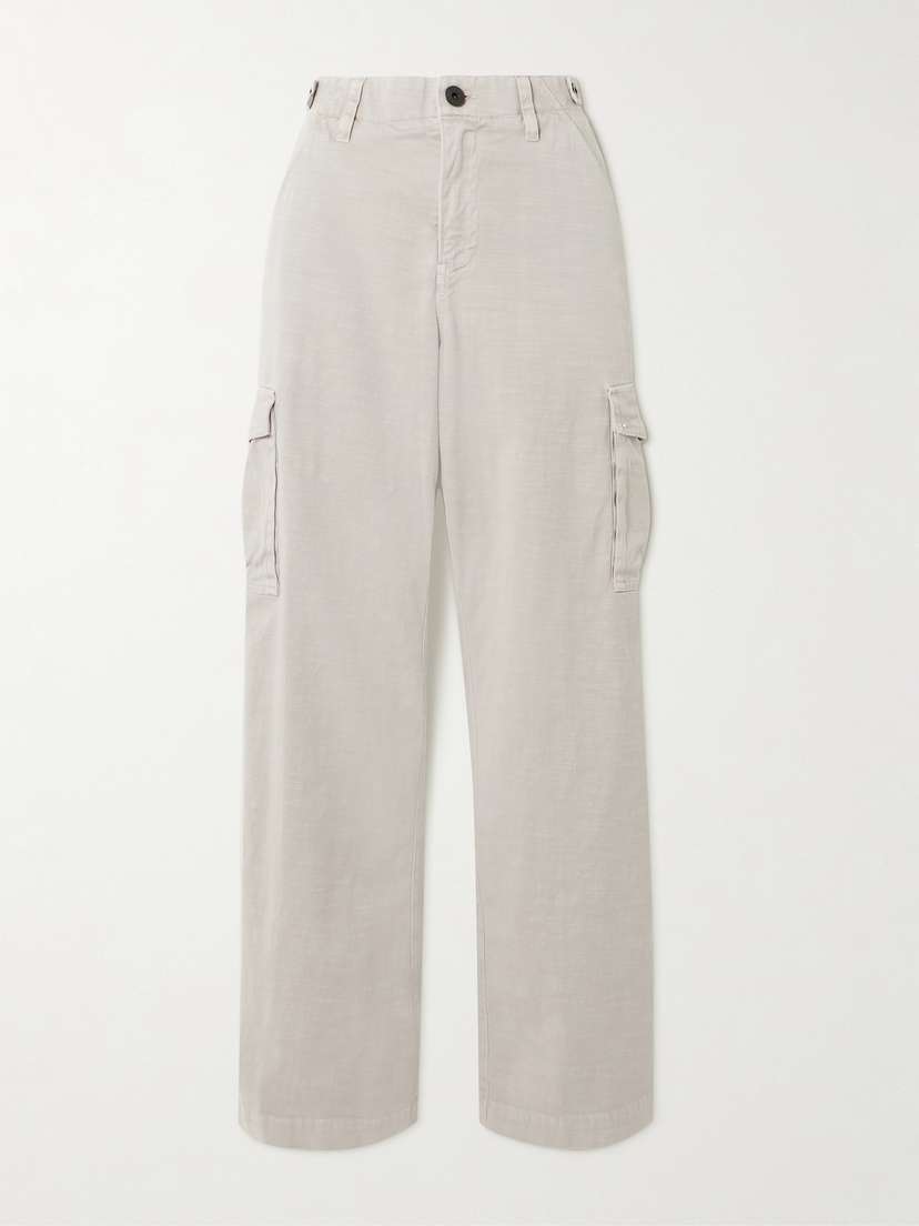 James Perse Cotton-blend Twill Straight-leg Cargo Pants