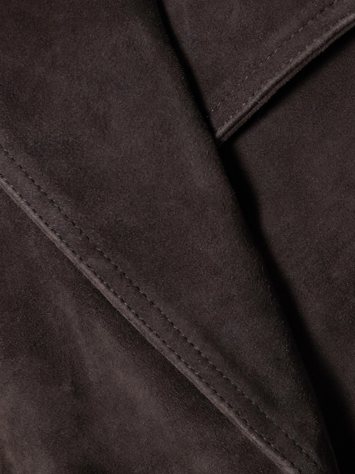 Rohe Double-breasted Suede Trench Coat