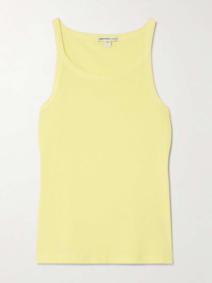 James Perse Ribbed Supima Cotton-blend Tank