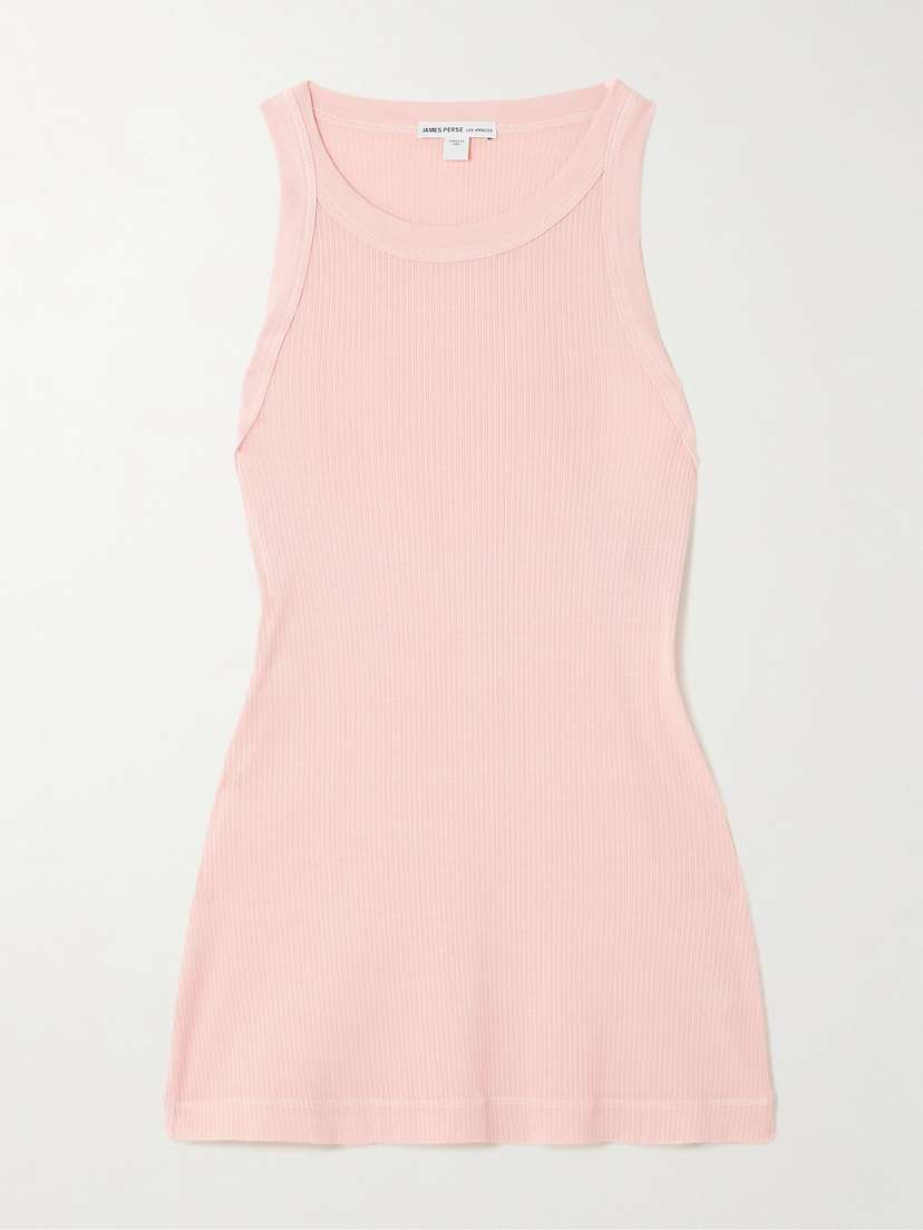 James Perse Ribbed Stretch-supima Cotton Tank