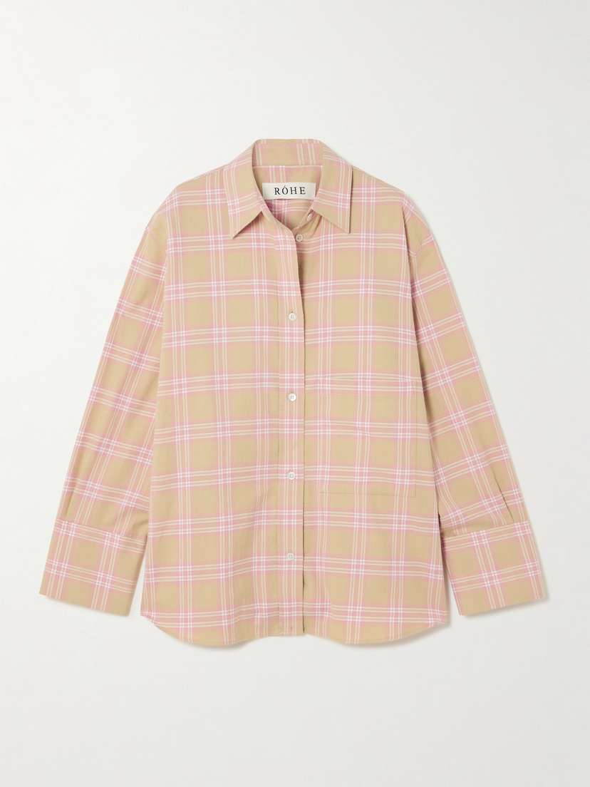 RÓHE Oversized Checked Cotton-flannel Shirt