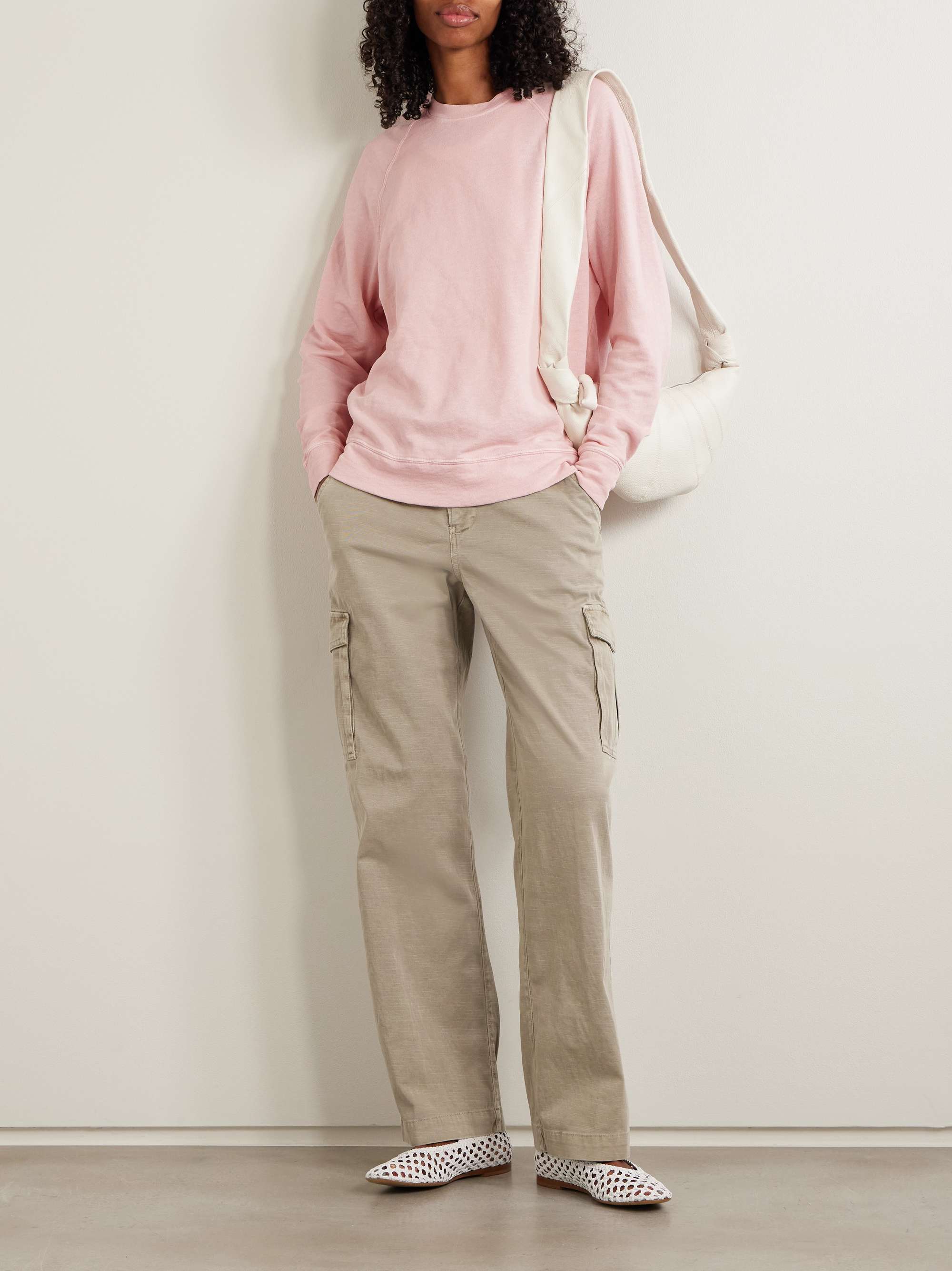 JAMES PERSE Supima cotton-terry sweatshirt
