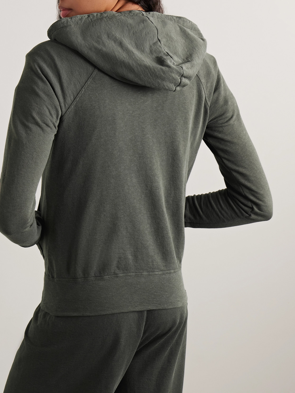 James Perse Vintage French Cotton-terry Hoodie
