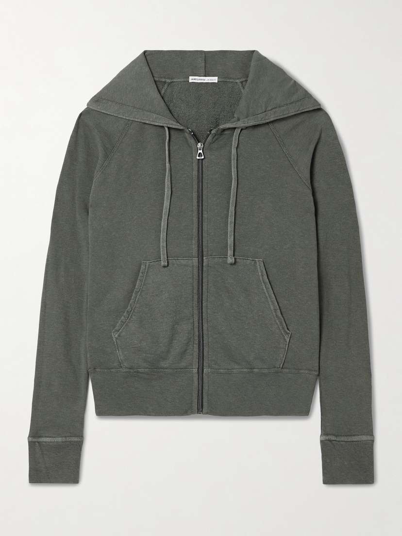 James Perse Vintage French Cotton-terry Hoodie