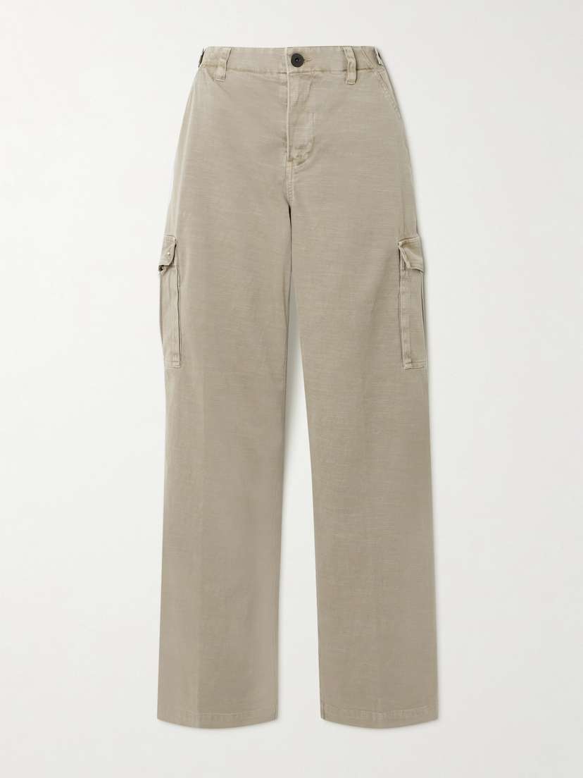 James Perse Cotton-blend Twill Straight-leg Cargo Pants