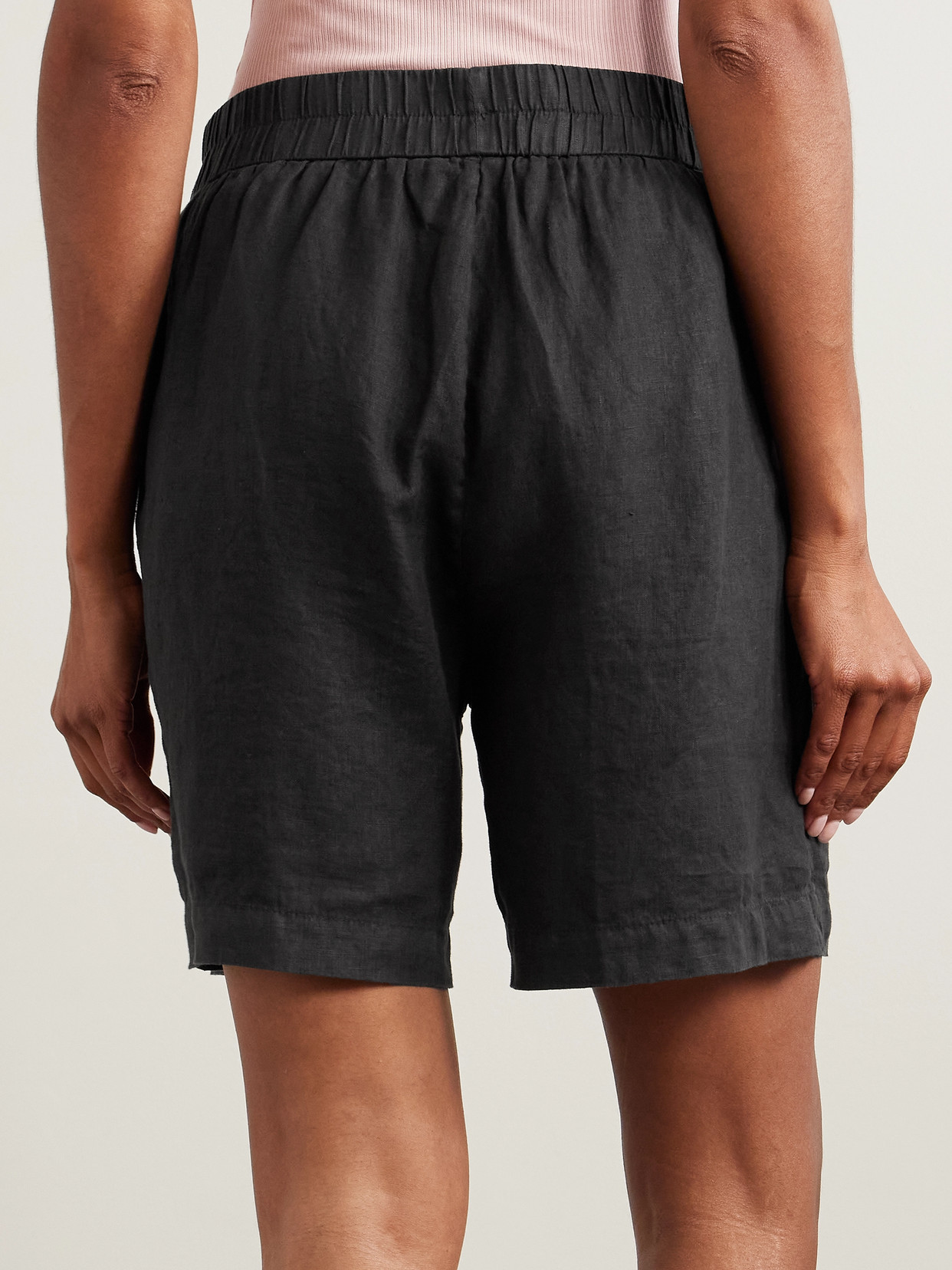 JAMES PERSE LINEN-CANVAS SHORTS 