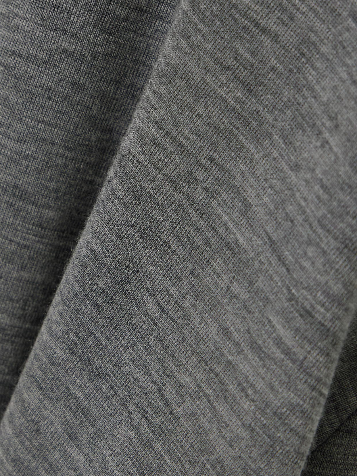 Rohe Convertible Layered Merino Wool-jersey Turtleneck Top In Gray