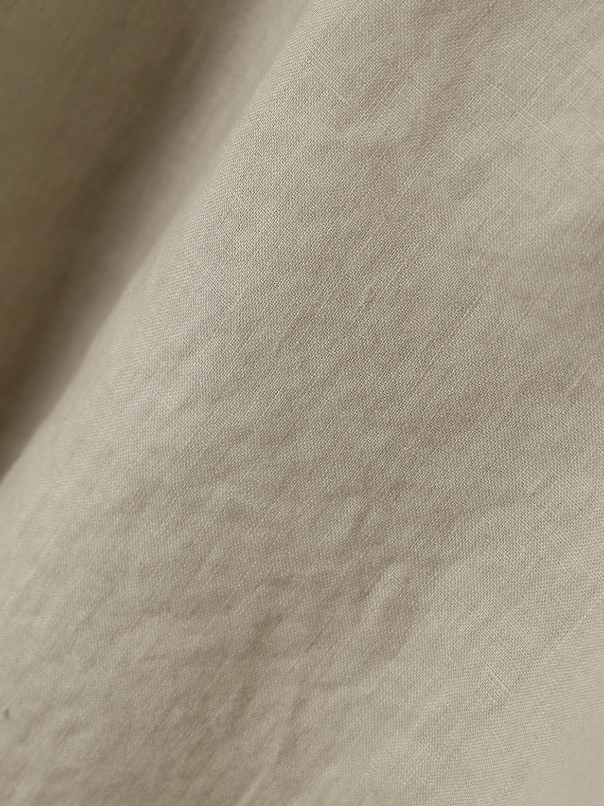Cropped Linen-Canvas T-Shirt