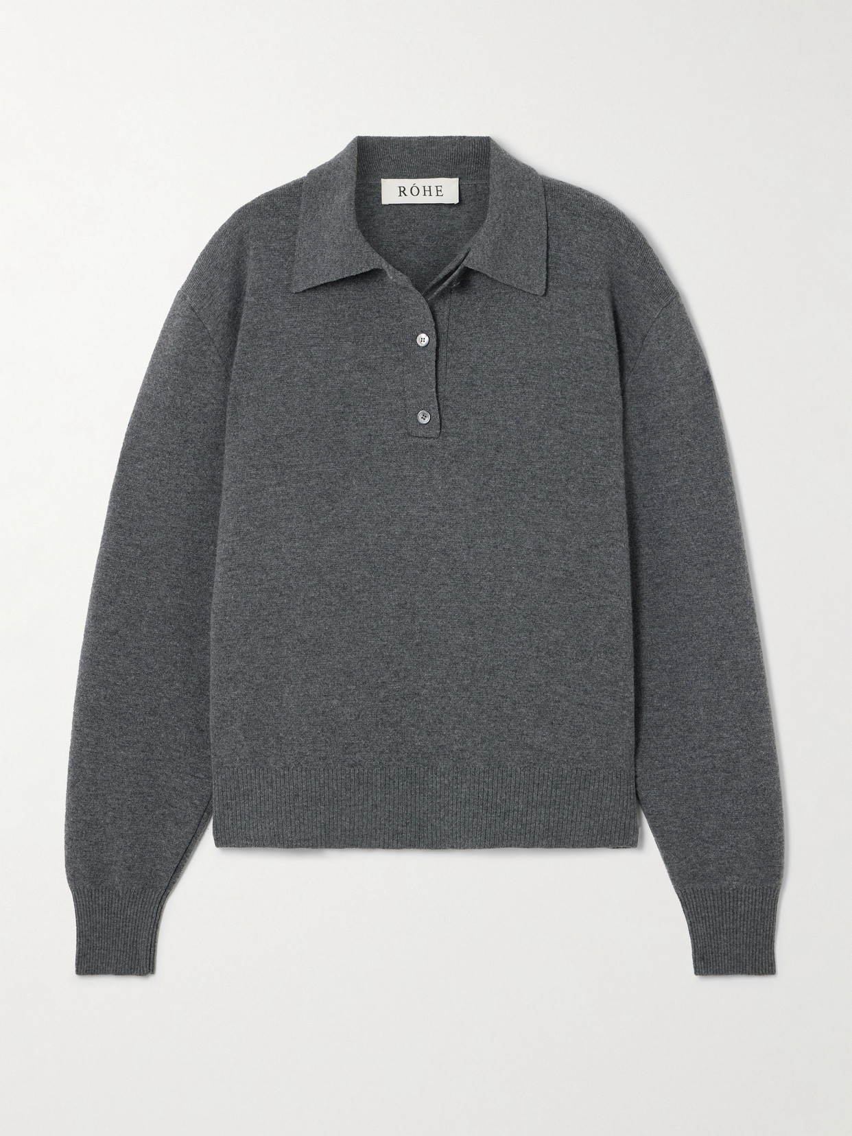Rohe Wool And Cashmere-blend Polo Jumper