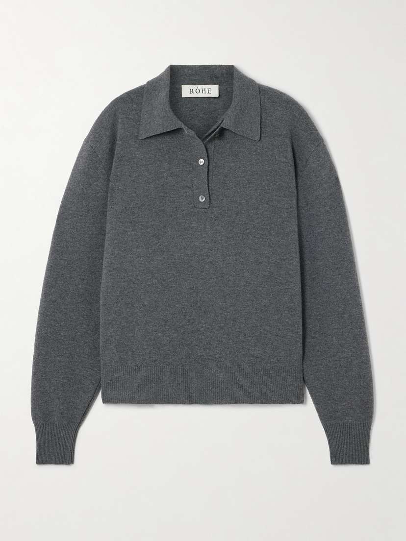 RÓHE Wool And Cashmere-blend Polo Sweater