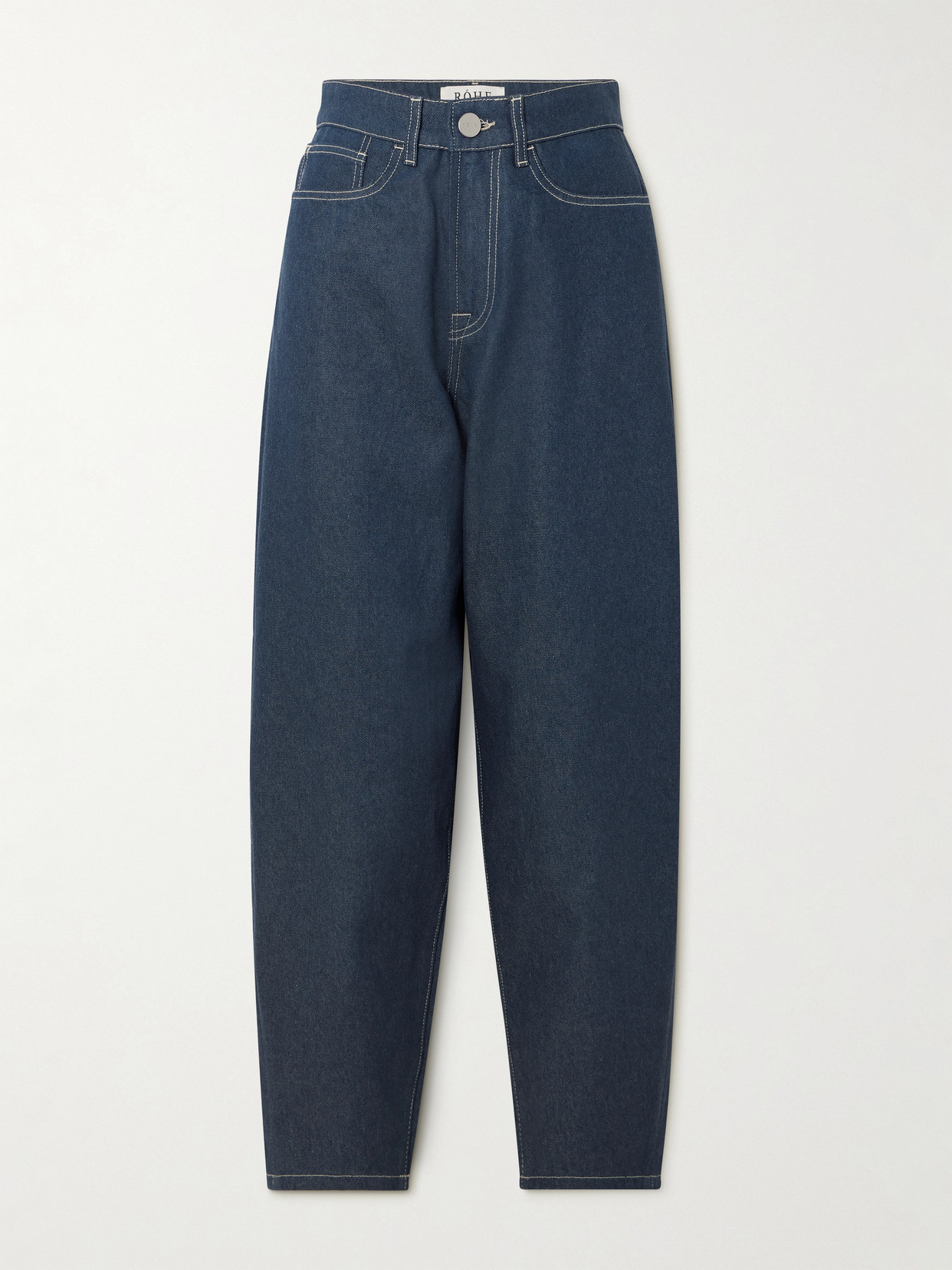Rohe High-rise Barrel-leg Jeans In Blue