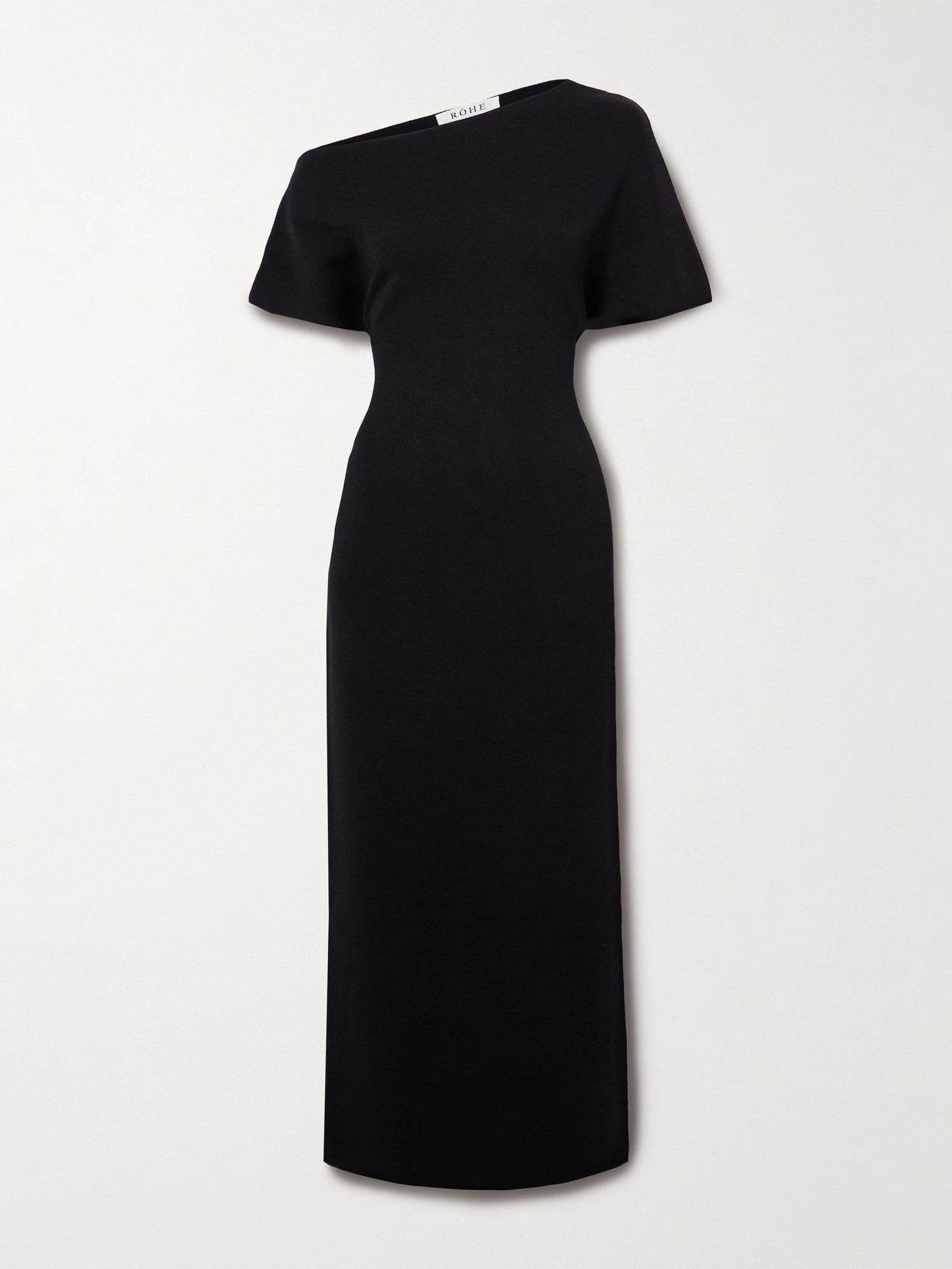 Rohe Asymmetric Jersey Dress In Black
