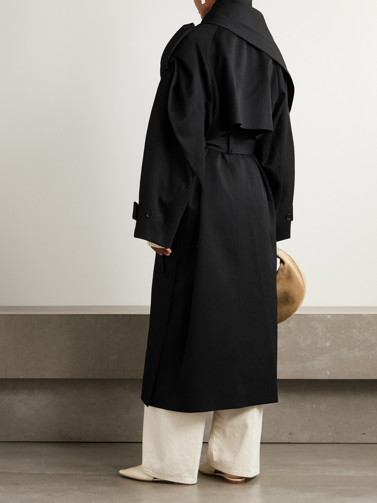 Rohe Scarf-effect Wool Trench Coat