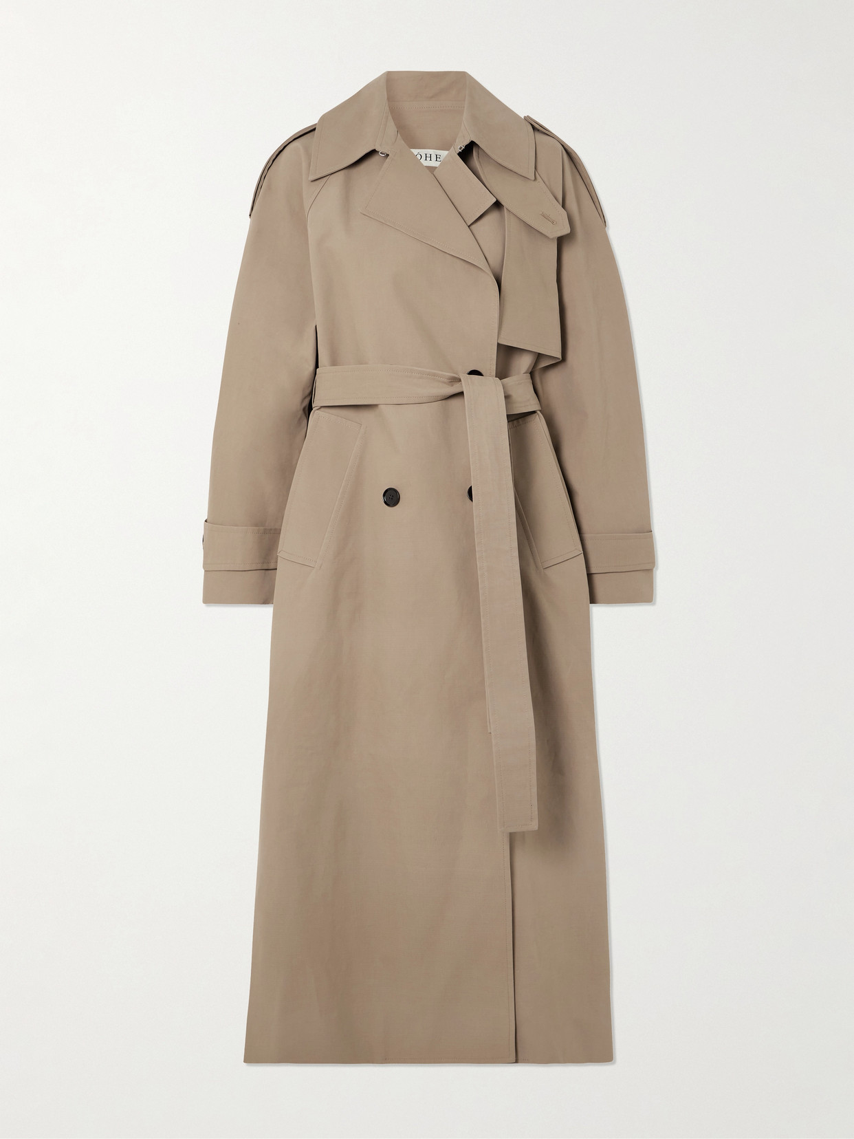 Rohe Oversized Double-breasted Cotton Trench Coat