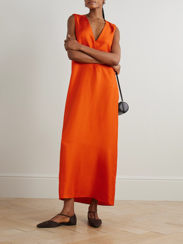 Róhe Silk-satin maxi dress