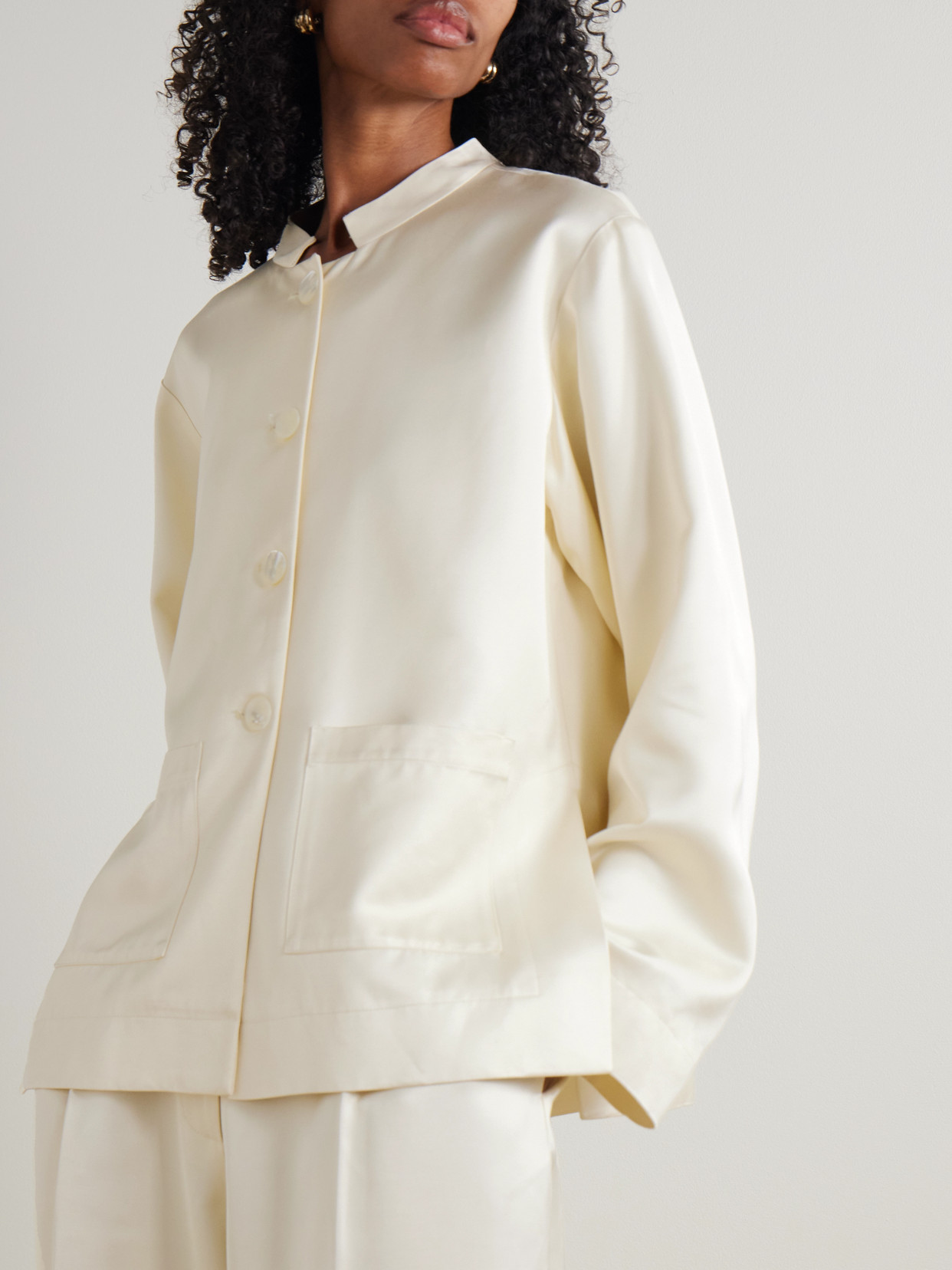 Rohe Satin Jacket In White