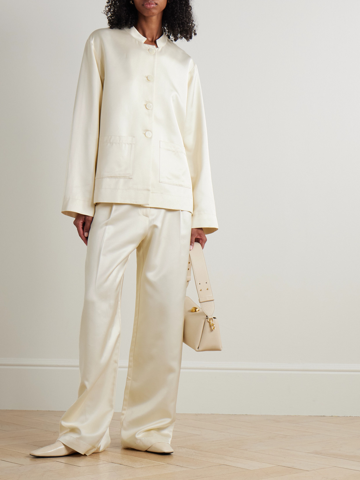 Rohe Satin Jacket In White