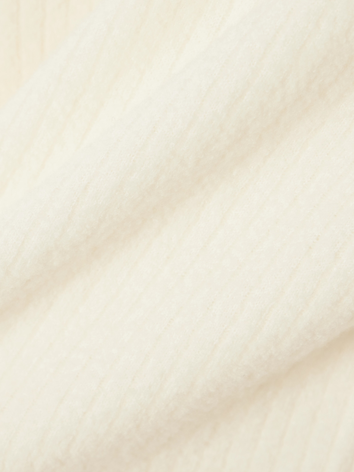 James Perse Cropped Ribbed Brushed Wool-blend Sweater In Neutral