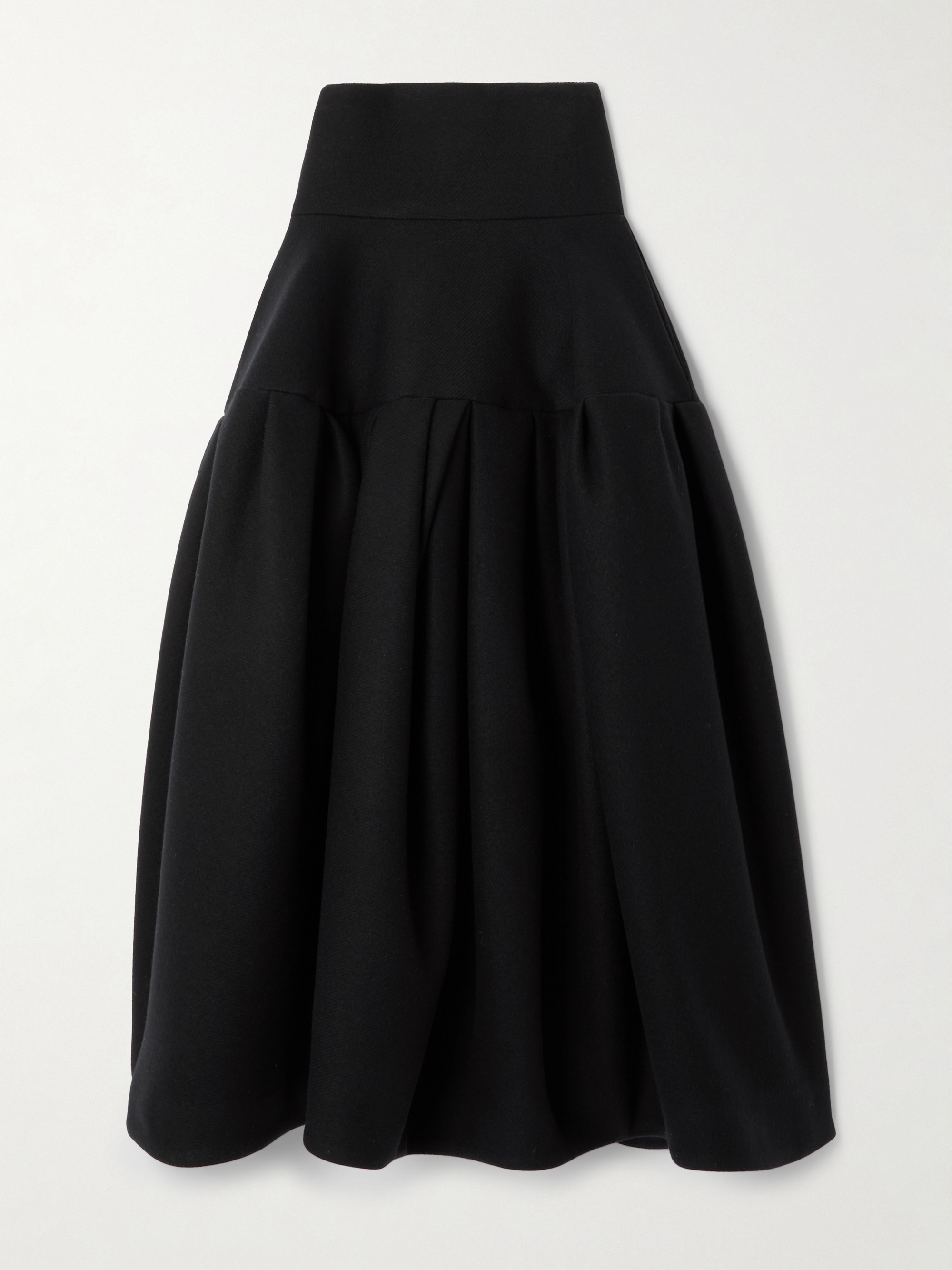 Dries Van Noten - Wool-blend twill midi skirt | Plush