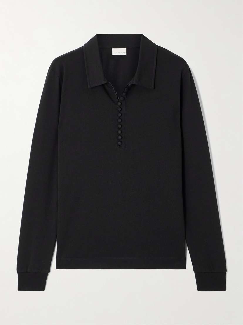 Dries Van Noten Cotton-jersey Polo Shirt