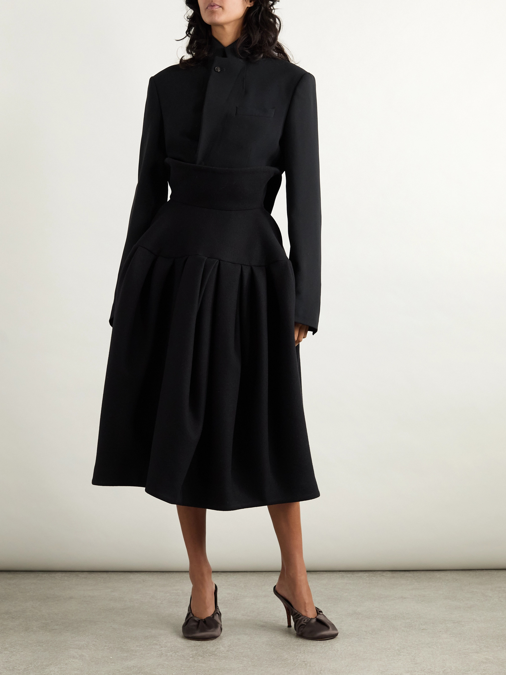 Dries Van Noten Cropped crepe blazer