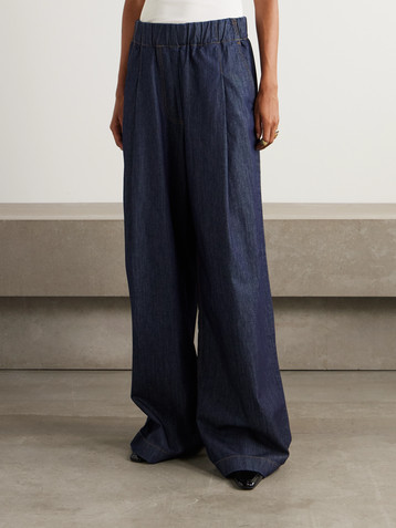 Dries Van Noten Pleated wide-leg jeans