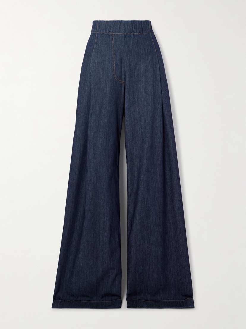 Dries Van Noten Pleated Wide-leg Jeans