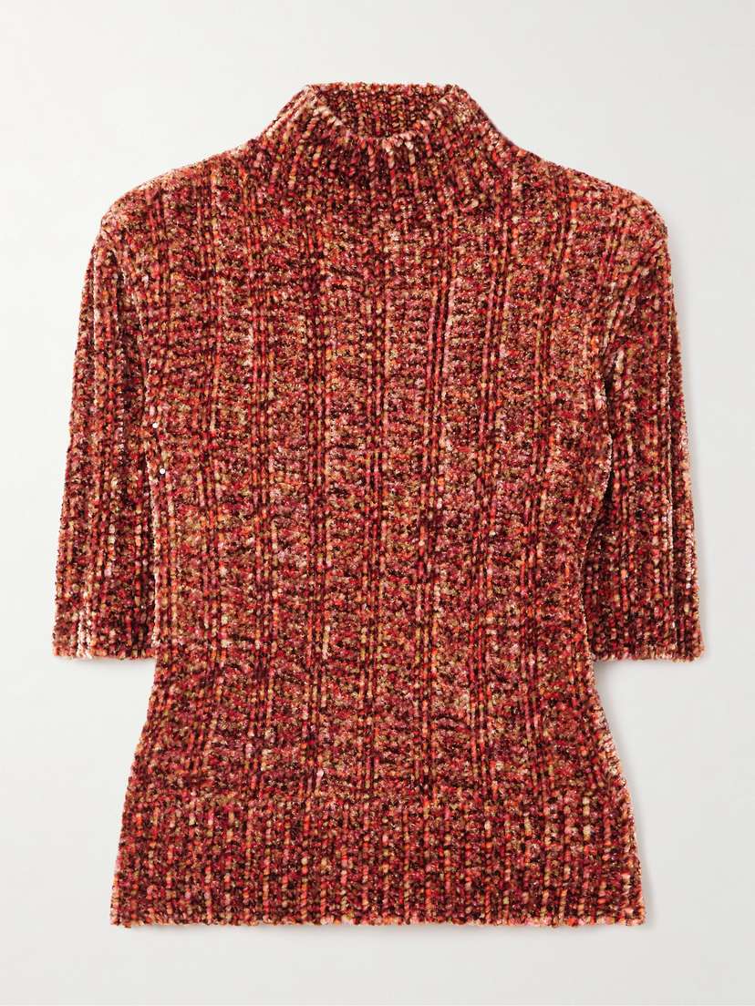 Dries Van Noten Ribbed-knit Chenille Sweater
