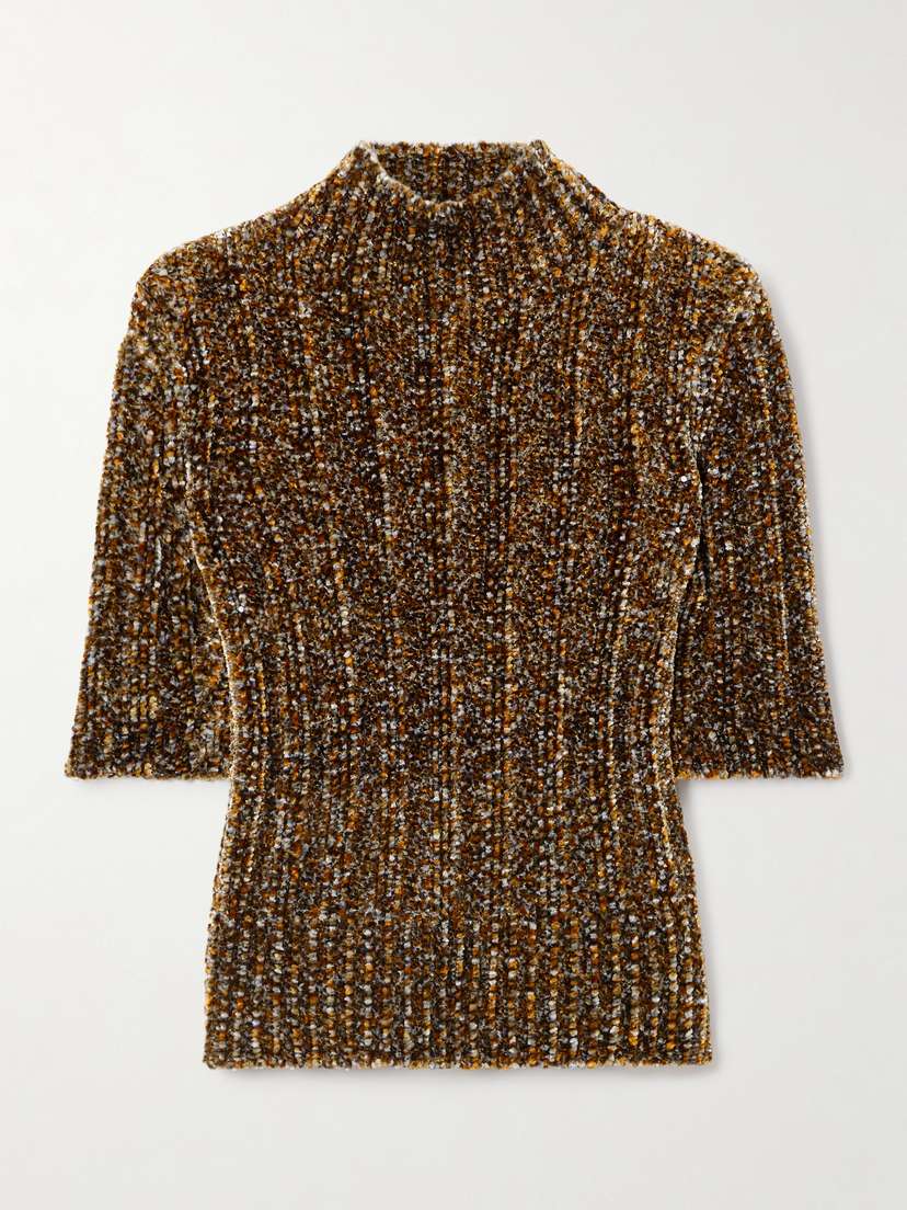 Dries Van Noten Ribbed-knit Chenille Sweater