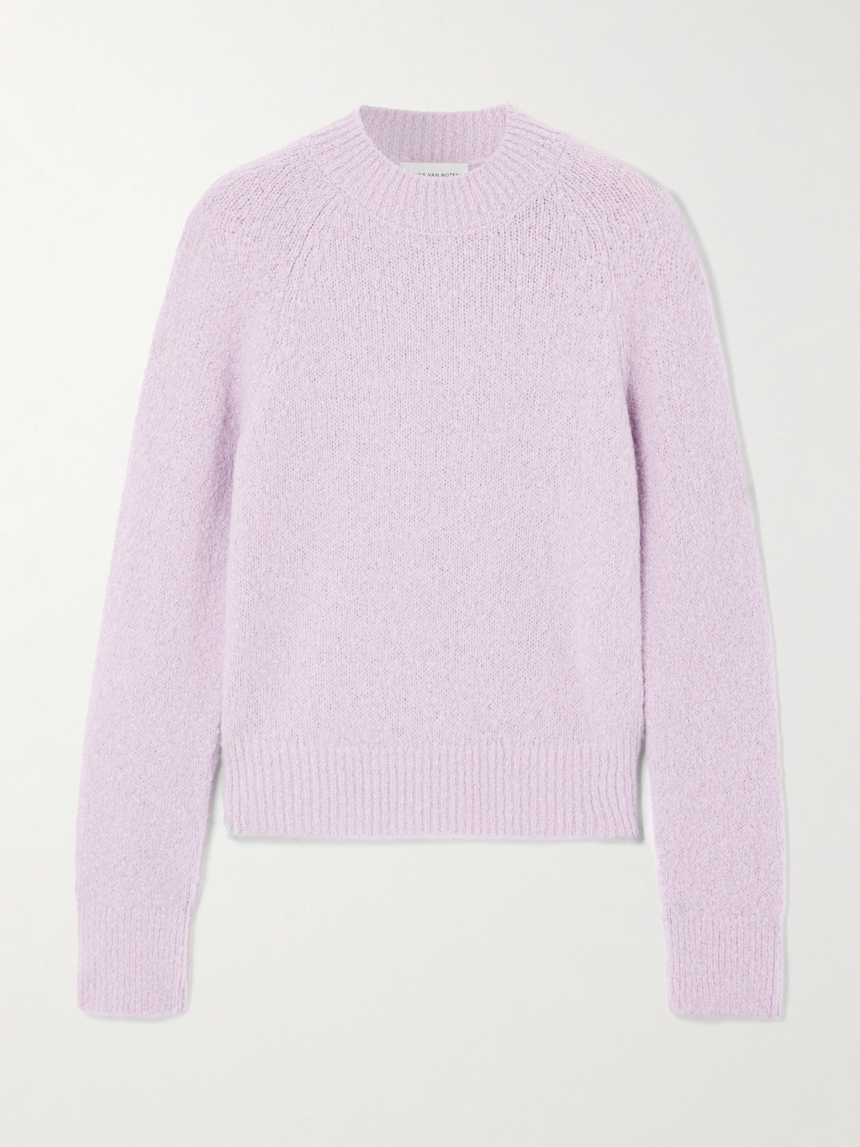 Dries Van Noten Alpaca-blend Sweater In Pink
