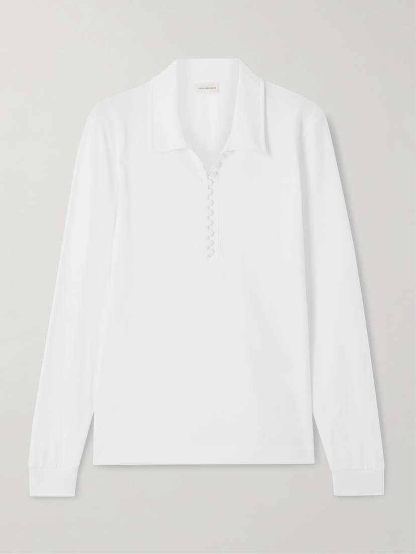 Dries Van Noten Cotton-jersey Polo Shirt
