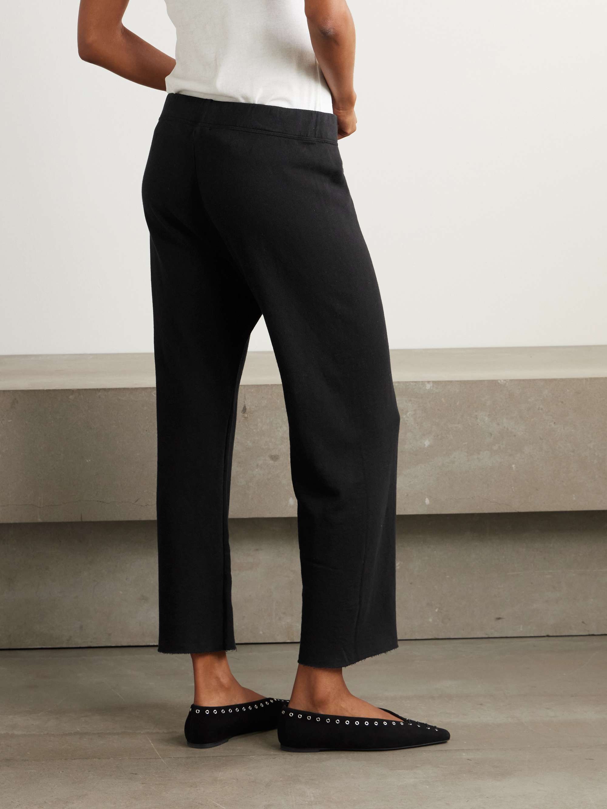 JAMES PERSE Pantalon de survêtement raccourci en molleton de coton Supima