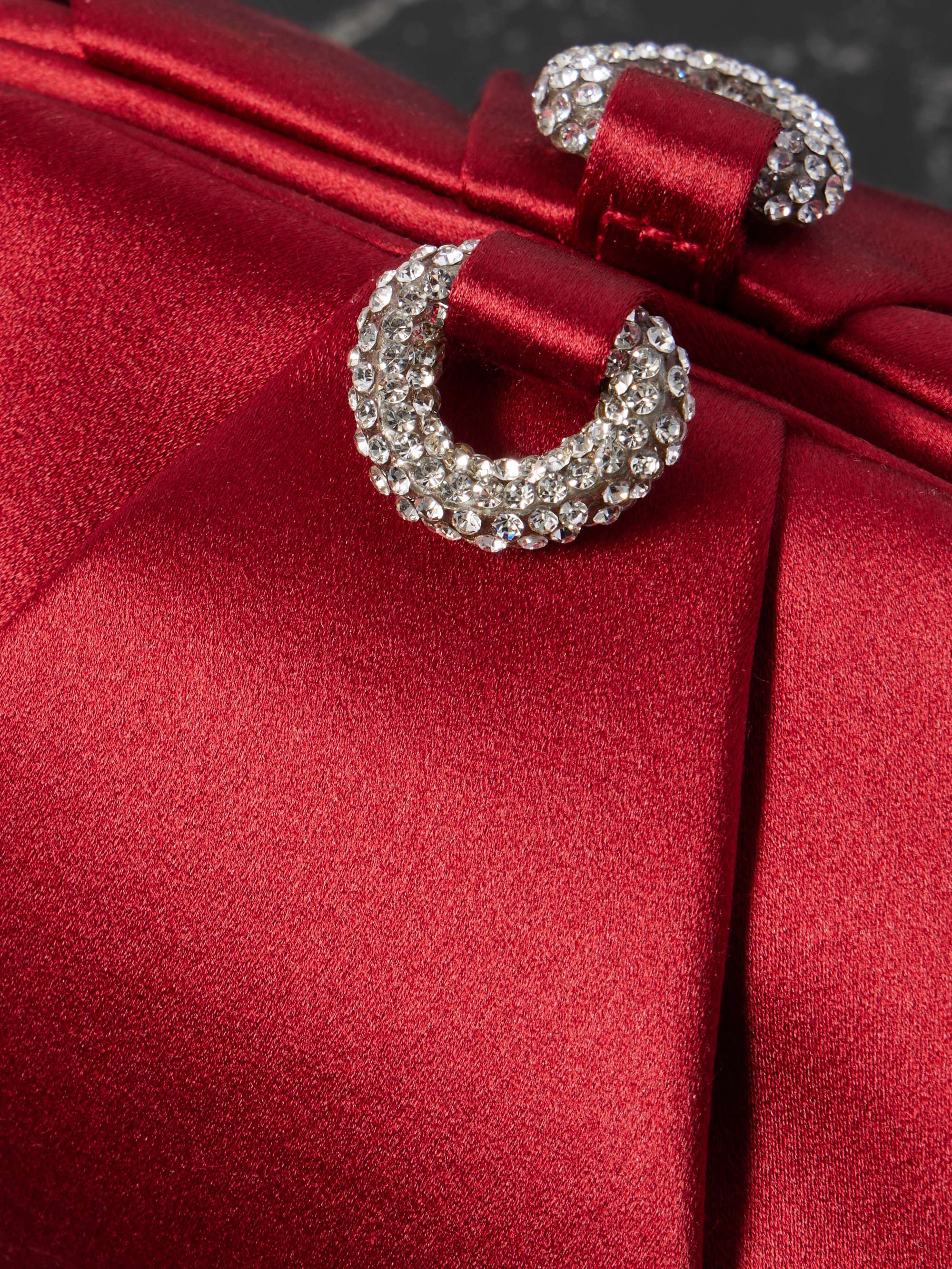 JUDITH LEIBER COUTURE Gemma crystal-embellished satin clutch