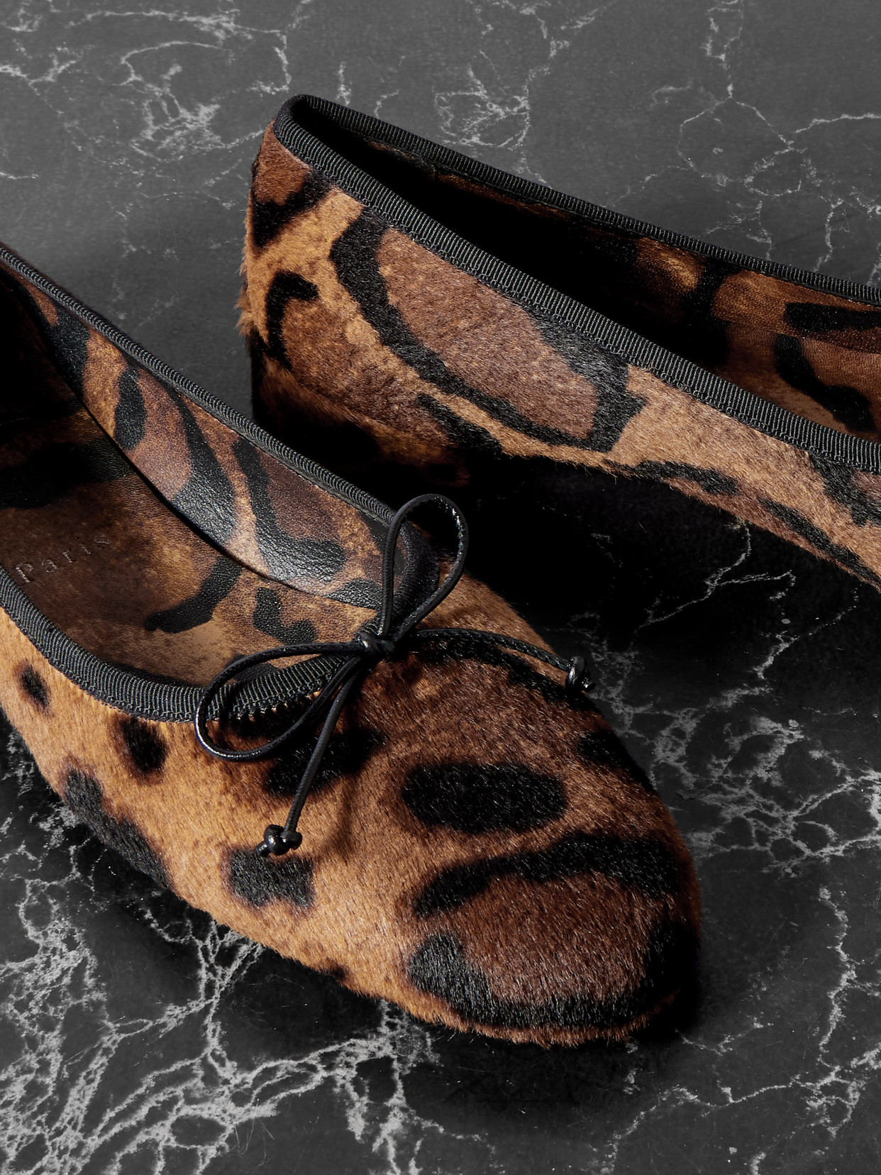 Christian Louboutin Sweetie Jane Leopard-print Calf Hair Ballet Flats In Multi
