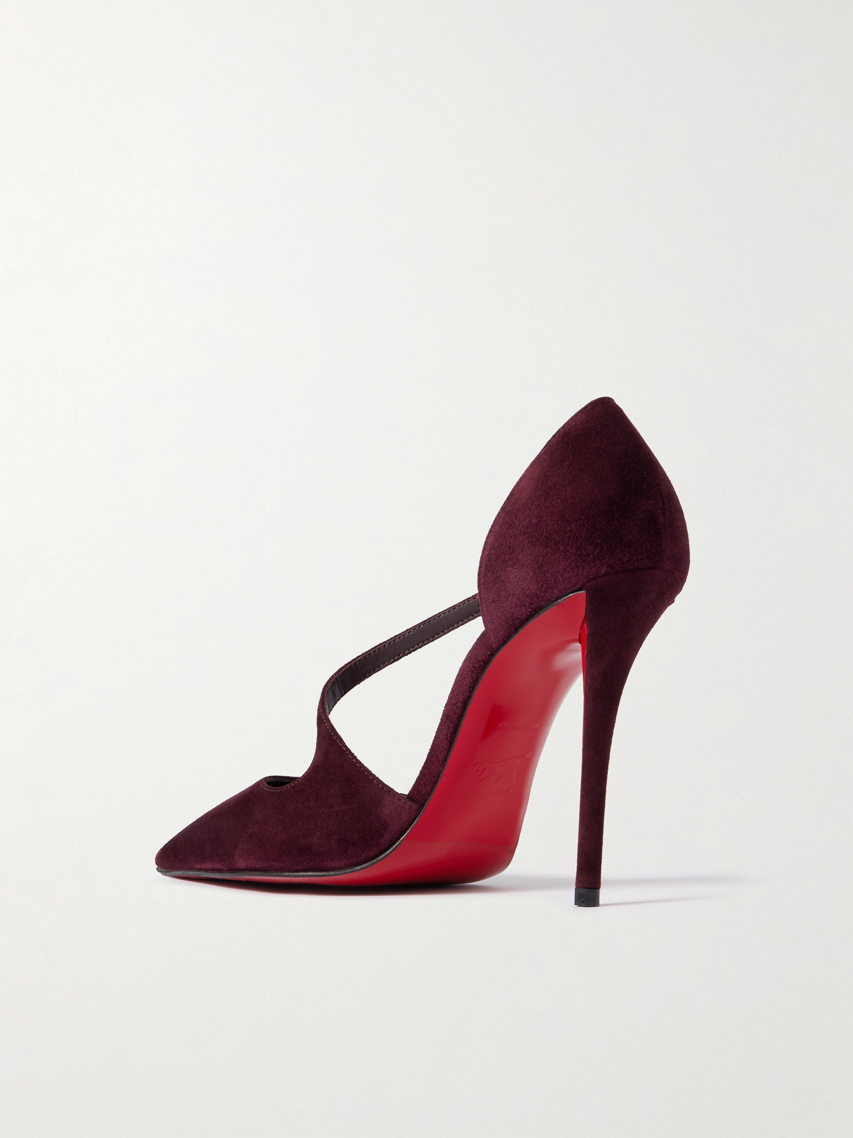 Christian Louboutin Miss Ziggyta 100 Suede Pumps In Purple