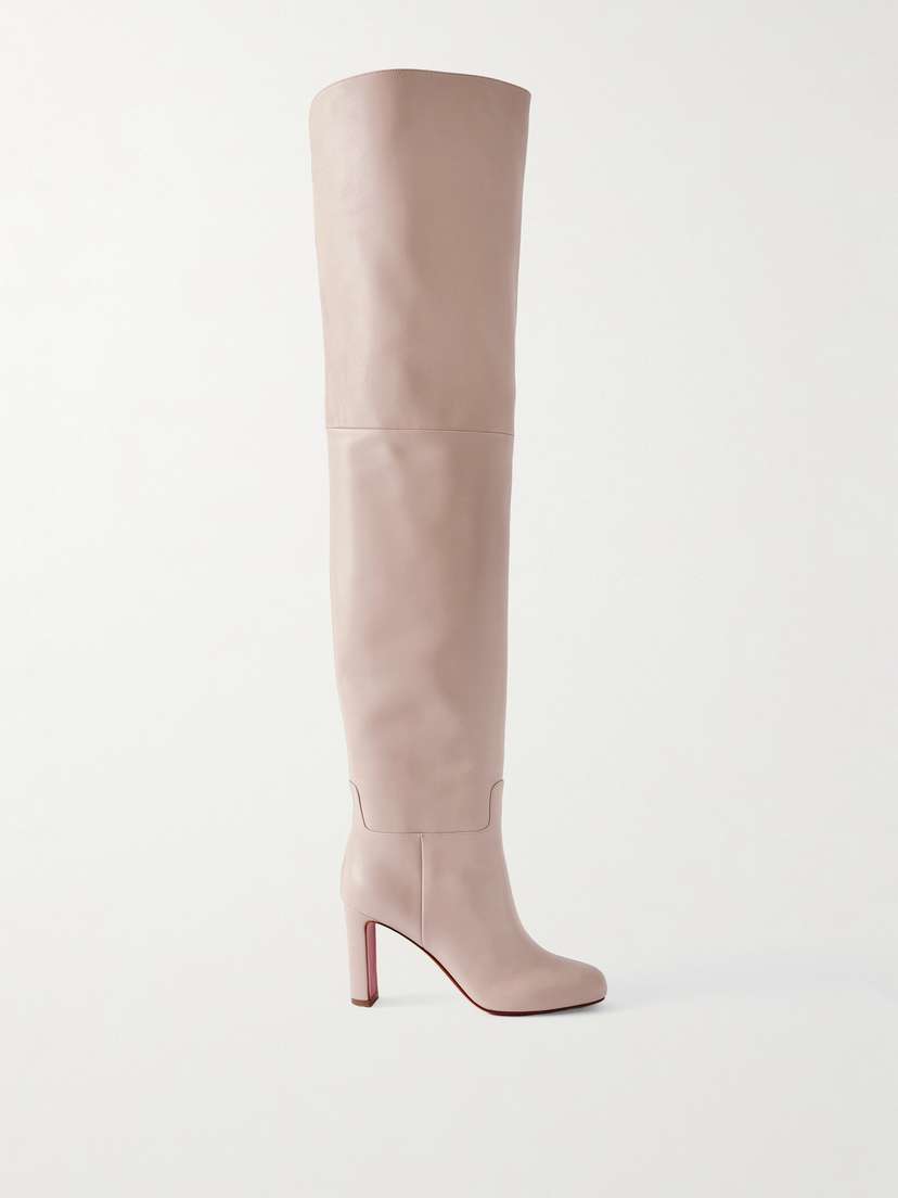 Christian Louboutin Loo 85 Leather Over-the-knee Boots