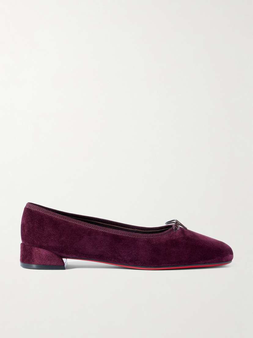Christian Louboutin Sweetie Jane Suede Ballet Flats