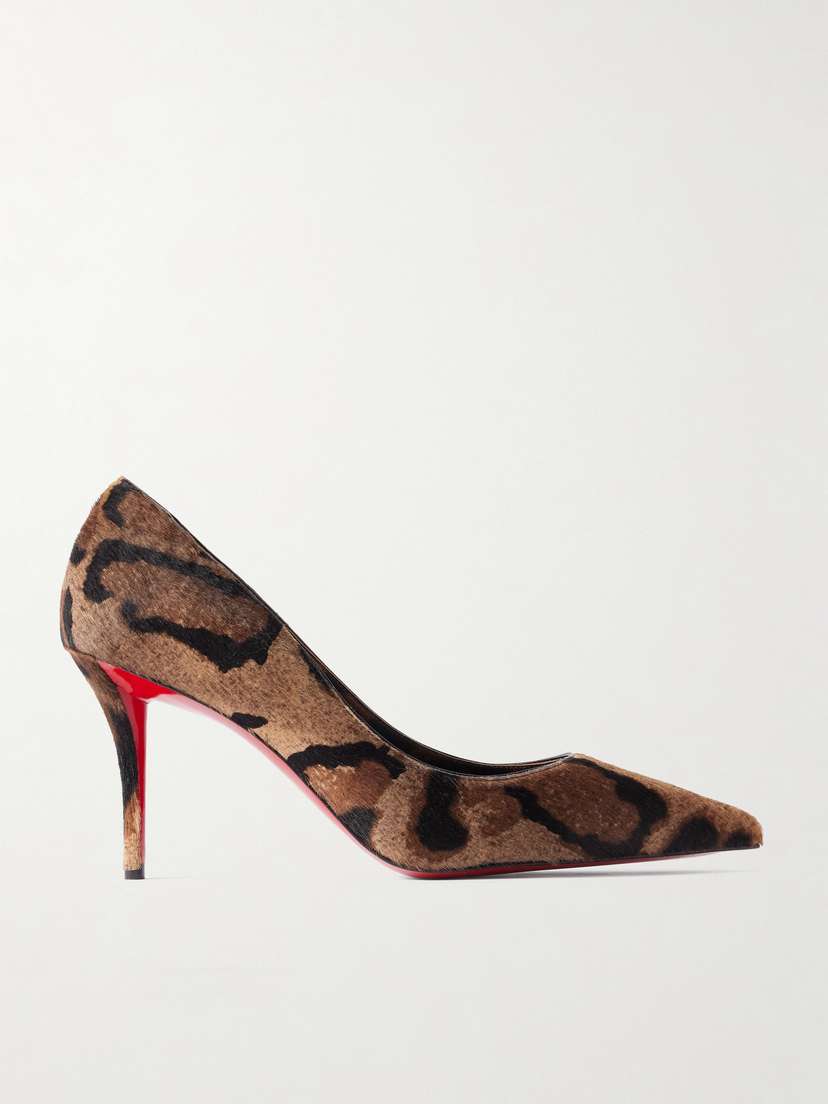 Christian Louboutin Miss Z 80 Leopard-print Calf Hair Pumps