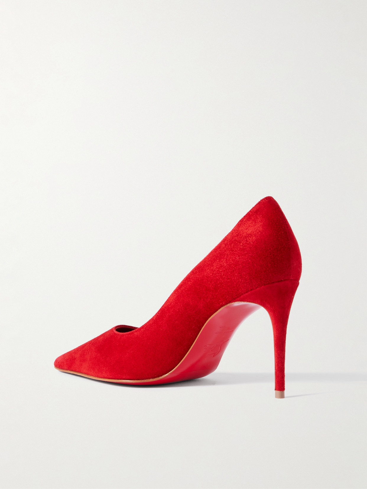 Christian Louboutin Women Velvet Kate Pumps In Red
