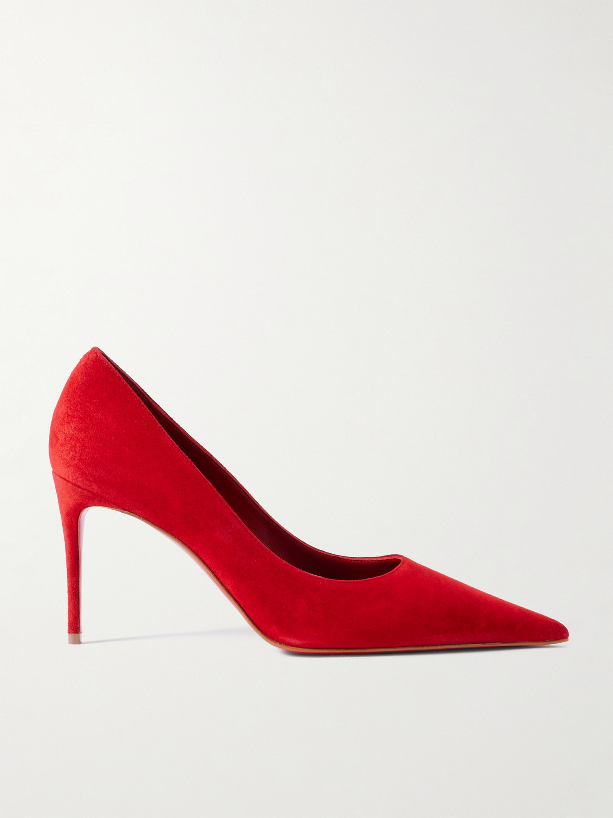Christian Louboutin Women Velvet Kate Pumps In Red